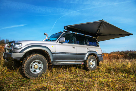 Маркиза автомобильная РИФ безопорная, веерная 2,3х2 м (левая)