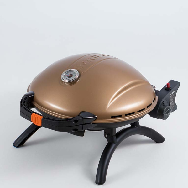 Гриль газовый O-GRILL 900МT bicolor черный-золотистый (в комплекте адаптер тип А)