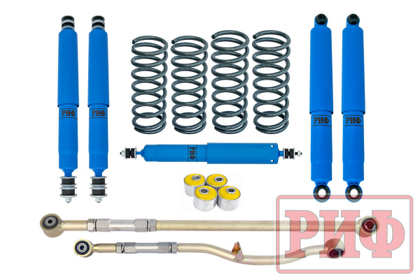 Лифт-комплект РИФ арктический Nissan Patrol Y60 и Y61 до 2000 года лифт 50 мм (левый руль) средний