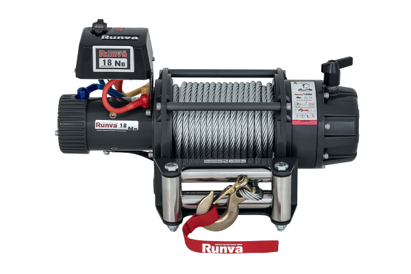 Лебёдка автомобильная электрическая 24V Runva EWB18000S24V влагозащищенная, стальной трос