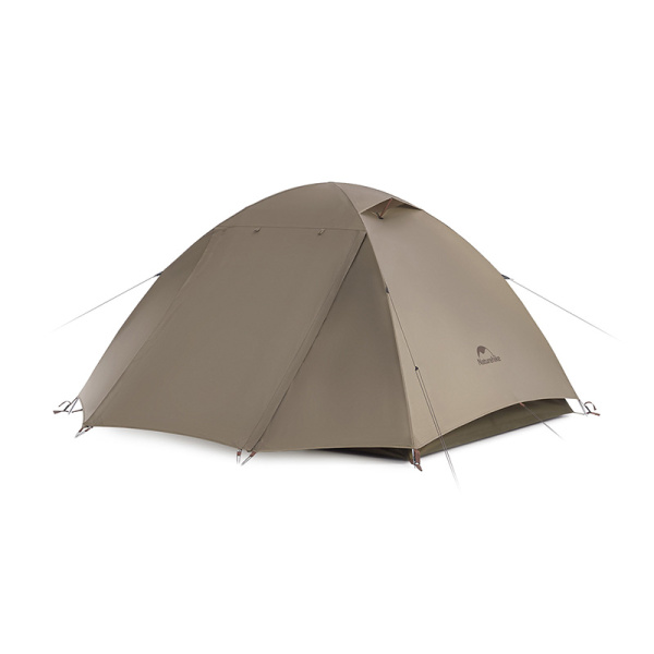 Палатка Naturehike Cloud-Creek (Yun chuan) 3-местная, алюминиевый каркас, коричневая, серия ВИНИЛ