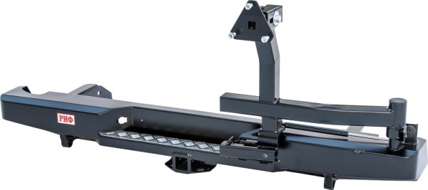 Бампер РИФ задний Nissan Navara D40 с фаркопом и калиткой