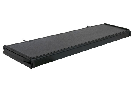 Крышка кузова Nissan Navara 2007-2013, трёхсекционная, алюминиевая, черная