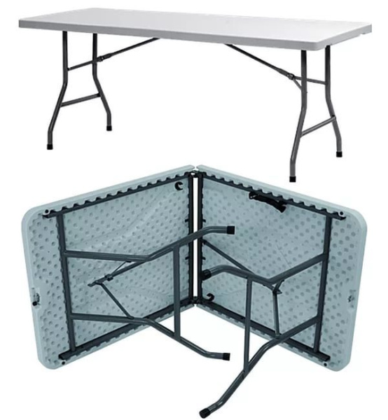 Стол складной ZL-Z122, 122X61X74см (уценка)