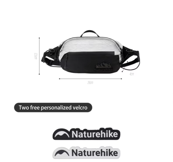 Сумка поясная Naturehike Hydrogen, 5 л., бело-черная