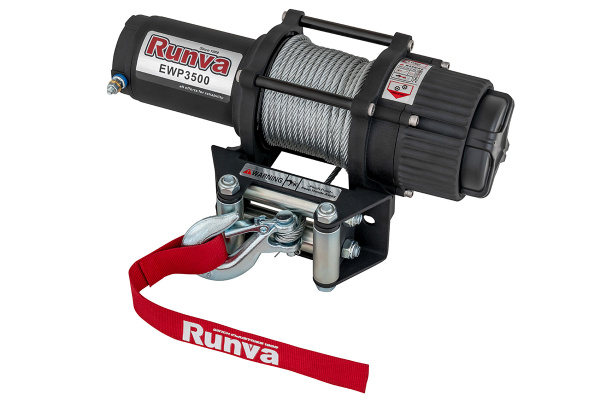 Лебёдка электрическая 12V Runva 3500A lbs 1588 кг