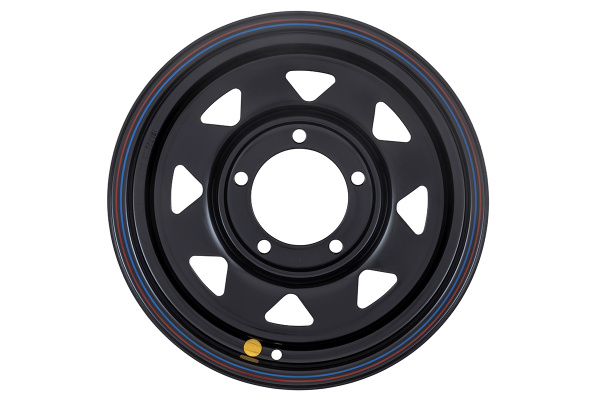 Диск УАЗ стальной черный 5x139,7 7xR15 d110 ET+25 (треуг. мелкий) Диск УАЗ стальной черный 5x139,7 7xR15 d110 ET+25 (треуг. мелкий)