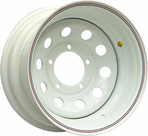 Диск УАЗ стальной белый 5x139,7 8xR15 d110 ET-40 (только на барабанные тормоза)