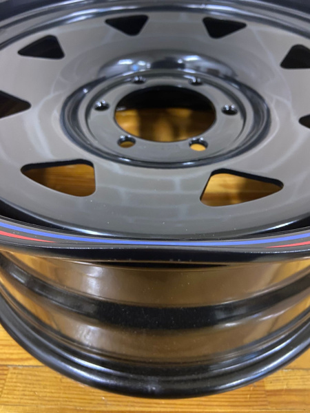 1 Диск усиленный Тойота Ниссан стальной черный 6x139,7 8xR18 d110 ET+20 (треуг.) (уценка)