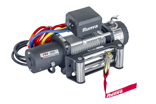 Лебёдка автомобильная электрическая 12V Runva EWX9500S 4350 кг