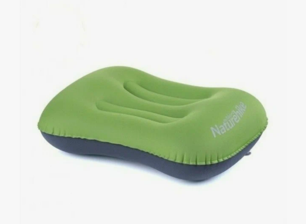 Подушка туристическая надувная Naturehike 42x32x11см, зеленая