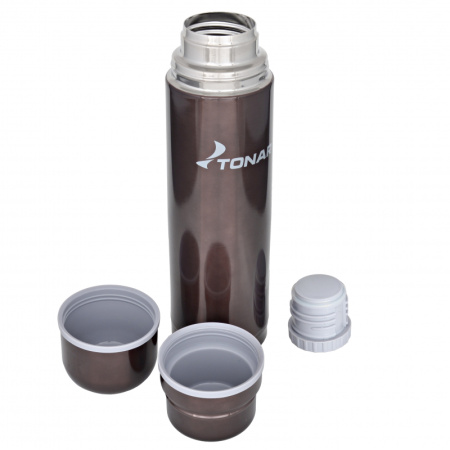 Термос ТОНАР 1000 мл. черный (две крышки-кружки) Термос ТОНАР 1000 мл. черный (две крышки-кружки)