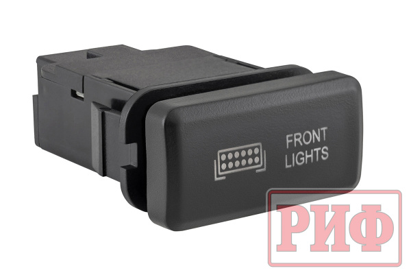 Кнопка ВКЛ/ВЫКЛ, белый, FRONT LIGHTS TOYOTA 40x20 мм горизонтальная