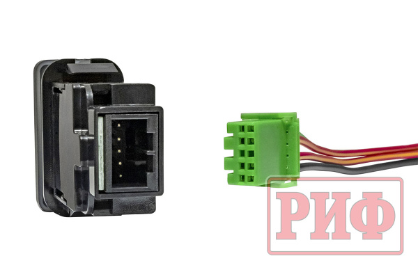 Кнопка ВКЛ/ВЫКЛ, белый, WINCH POWER TOYOTA 40x20 горизонтальная