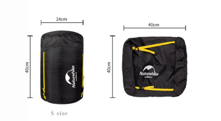 5 Мешок компрессионный Naturehike, черный, размер S
