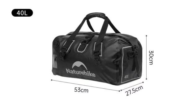1 Гермосумка Naturehike 40 л ПВХ (черная)