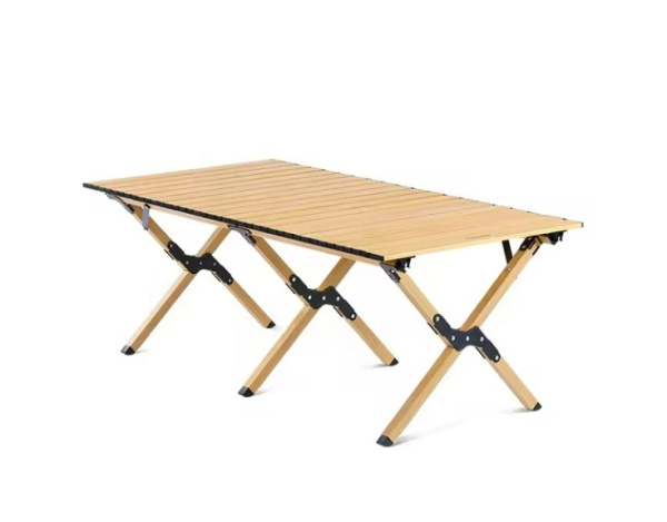 Стол туристический Naturehike Star Jane L01 складной, 117х60х44 см, с Х-образными ножками, бежевый (уценка)