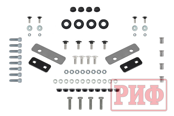 Вставка 1600x570 мм в багажник алюминиевый РИФ 1600x2080 мм для ГАЗ Соболь NN Минивэн