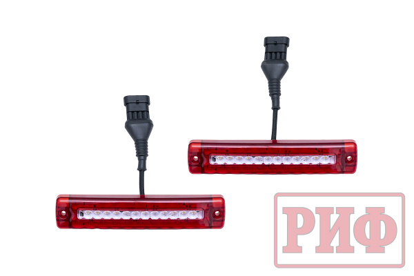 Бампер РИФ силовой задний Toyota Land Cruiser 200 2007-2012 с квадратом под фаркоп и фонарями, стандарт