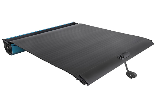 Крышка кузова РИФ для Great Wall Poer KingKong, роллета раздвижная, 1880x1563 мм, алюминиевая, черная