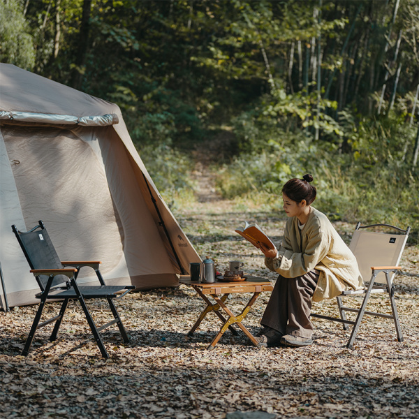 3 Кресло туристическое Naturehike Xing wang T01 складное 53х63х83 см, нагрузка до 150 кг, бежевое