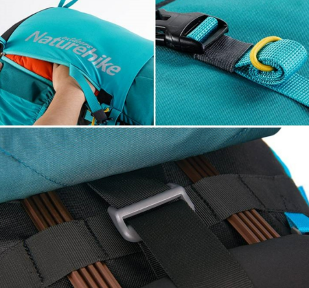 Рюкзак туристический Naturehike 45 л, голубой