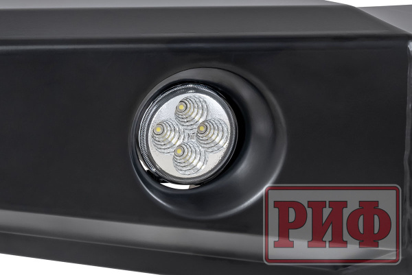 Бампер РИФ силовой передний Ford Ranger T6 2011-2015 с доп. фарами и защитной дугой
