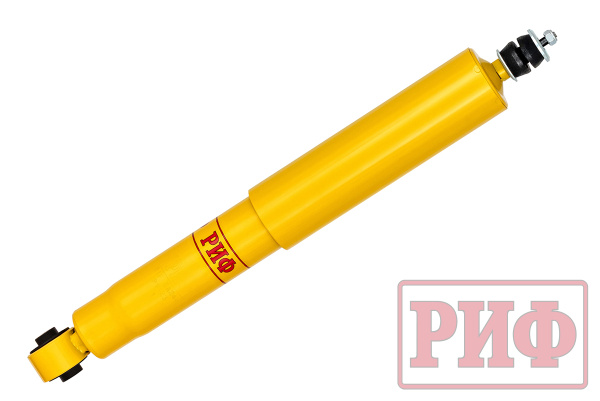 Амортизатор усиленный РИФ задний Mitsubishi Pajero III, IV 2000+ штатный и лифт 0-40 мм