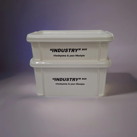 Контейнер IRIS для хранения, с крышкой, 20,5х34,5х16,5 см. белый