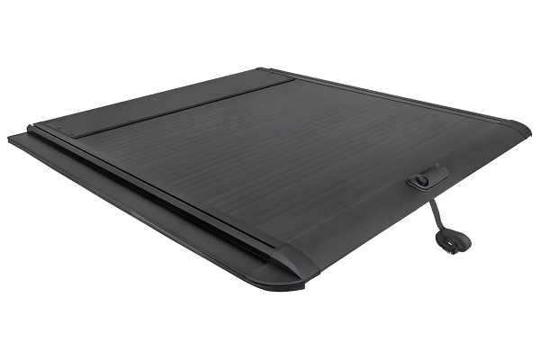 Крышка кузова РИФ для Sollers ST6 / JAC T6, роллета раздвижная 1538х1606 мм, алюминиевая, черная