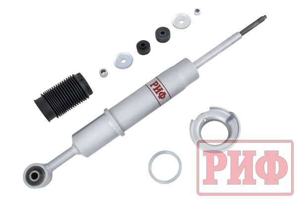 Амортизатор усиленный РИФ передний газовый Toyota Land Cruiser Prado 150, Haval H9 1 поколение лифт 0-50 мм