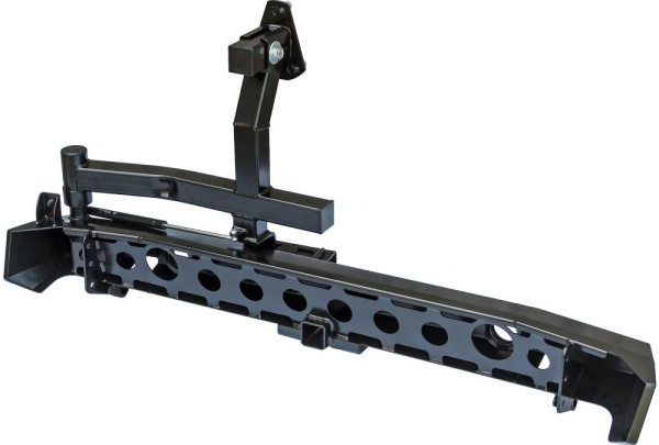 Бампер РИФ силовой задний ВАЗ Нива с квадратом под фаркоп, калиткой, фонарями, подсветкой номера