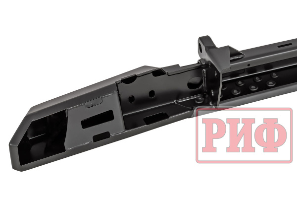 Бампер РИФ силовой задний УАЗ Буханка с фонарями, возможностью установки фаркопа, лифт 65 мм