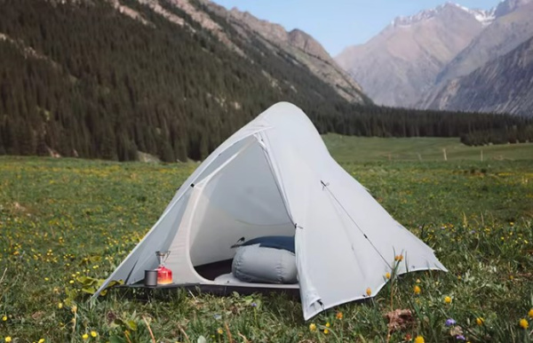 Палатка Naturehike Cloud Up UL Si 1-местная, алюминиевый каркас, серая