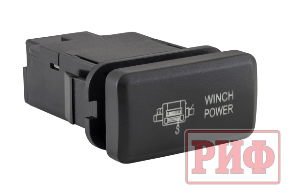 Кнопка ВКЛ/ВЫКЛ, белый, WINCH POWER TOYOTA 40x20 горизонтальная