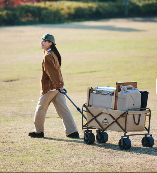 Тележка туристическая Naturehike Light 89х50х106 см, 90 л, коричневая