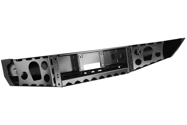 Бампер РИФ силовой передний Toyota Land Cruiser 76/78/79 2007-2024 без доп. фар и защитной дуги, с площадкой под лебедку