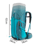 9 Рюкзак туристический Naturehike 45L, голубой