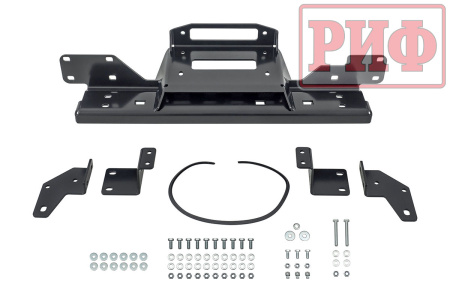 Площадка РИФ под лебёдку в штатный бампер Toyota Hilux 2020+ Black Onyx