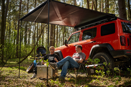 Маркиза автомобильная РИФ 2х2 м, черная