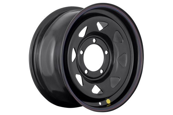 Диск усиленный УАЗ стальной черный 5x139,7 7xR16 d110 ET+30 (треуг. мелкий) (уценка)