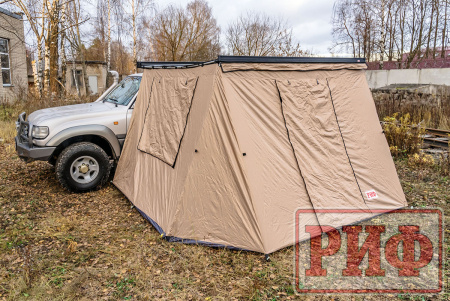 Стенки к автомобильной маркизе РИФ 2.0Х2.5 м Black Out