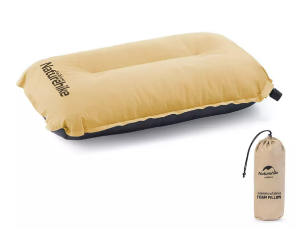 Подушка самонадувающаяся Naturehike 46х27х9,5 см, желтая