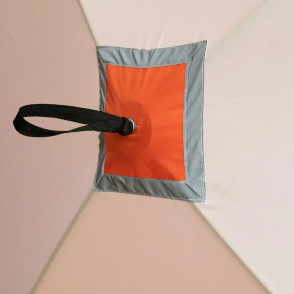 4 Палатка зимняя куб СЛЕДОПЫТ 2,1 х2,1 м, Oxford 210D PU 1000, оранжевый/белый