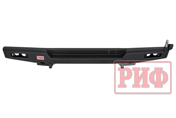Бампер РИФ силовой задний для ГАЗ Соболь NN 4x4 с фонарями, калиткой, возможностью установки фаркопа, стандарт