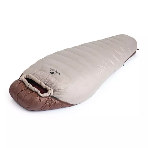 2 Мешок спальный Naturehike SnowBird, 205х80 см, L (980G), (правый) (ТК: -7°C), серый/коричневый