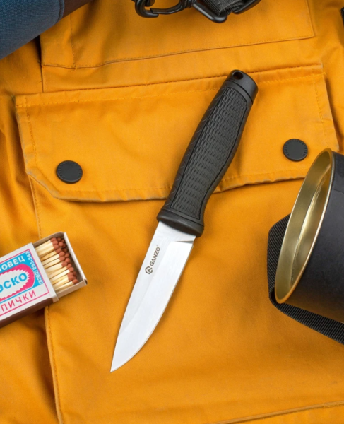 5 Нож складной GANZO G806, длина клинка 98 мм, черный