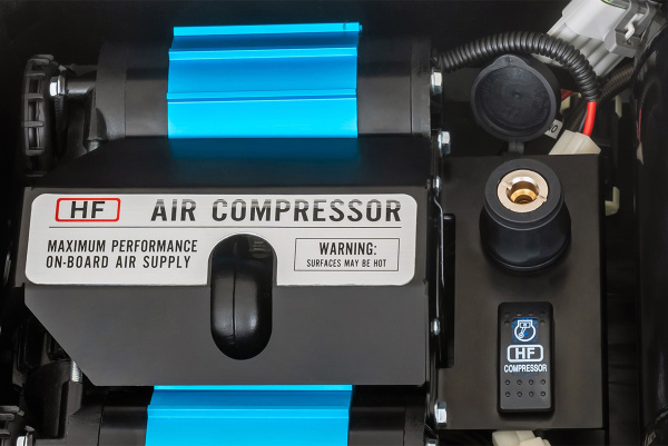 Компрессор двухпоршневой высокопроизводительный переносной HF с ресивером
