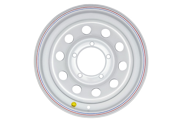Диск УАЗ крашеный белый 5x139,7 7xR15 d110 Диск УАЗ крашеный белый 5x139,7 7xR15 d110