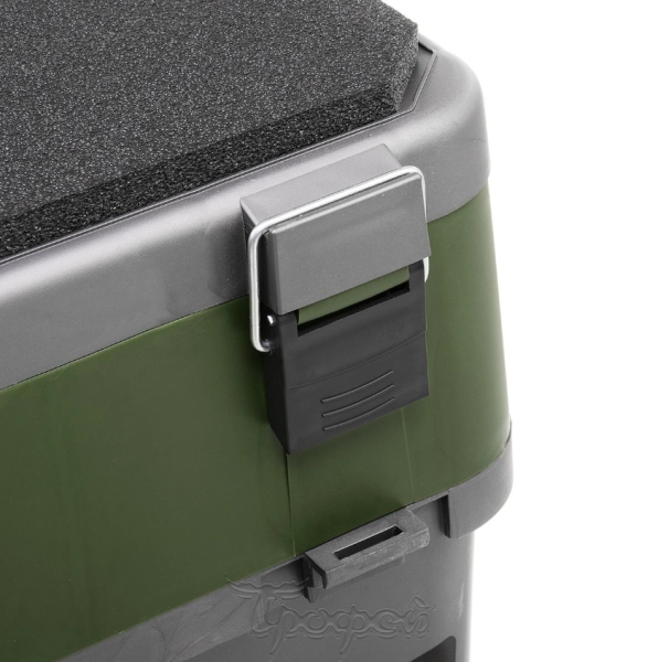 Ящик рыболовный зимний HELIOS, 19 л, серый/хаки